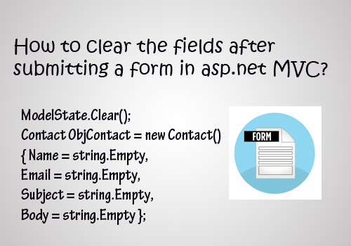 how-to-clear-the-fields-after-submitting-a-form-in-asp-mvc